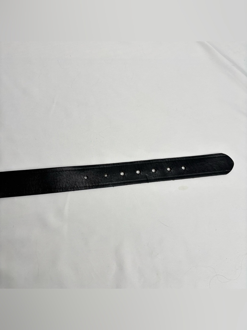 Vintage Levi Strauss Leather Belt Mens 30 Silver Buckle Western Workwear Canada - Picture 5 of 9